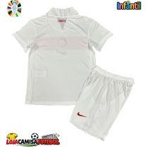 Camisa de Futebol Turkey Equipamento Principal Infantil Europeu 2024 Manga Curta (+ Calças curtas)